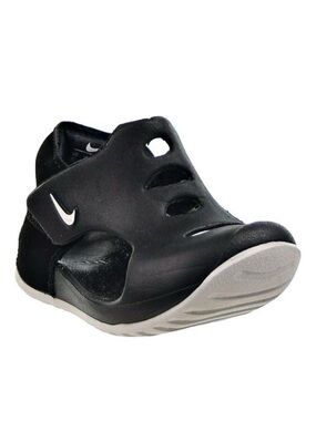 NIB Nike TD Sunray Protect 3 Sandals Black Foam/White- Size 8C